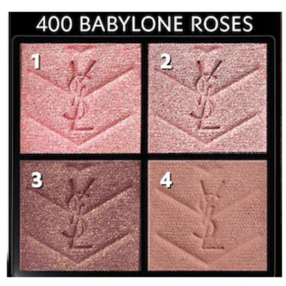 NIB 💋YSL BABYLONE ROSES (400) Couture Mini Clutch Eyeshadow Palette ✨ BNIB - Picture 4 of 6